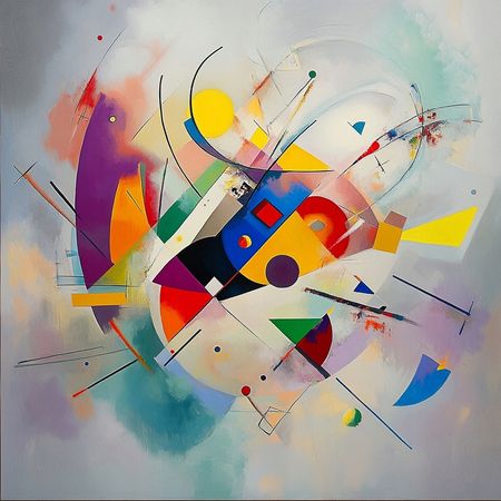 Obraz na płótnie canvas - Śladami Kandinskiego