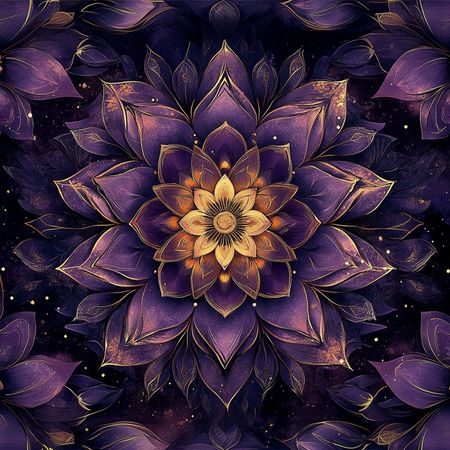 Obraz na płótnie canvas - Fioletowa mandala