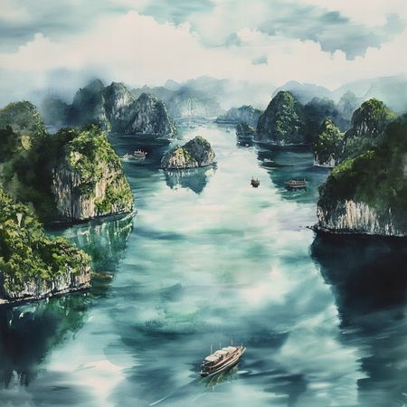 Obraz na płótnie canvas - Piękno Ha Long