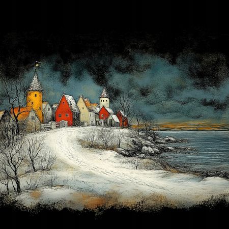 Obraz na płótnie canvas - Nadmorskie miasteczko