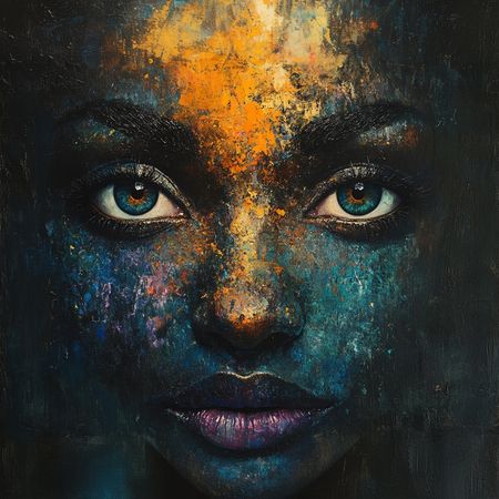 Obraz na płótnie canvas - Tajemnicza dziewczyna