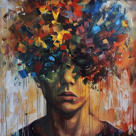 Obraz na płótnie canvas - Nowoczesna sztuka pełna emocji