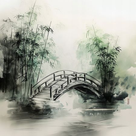 Obraz na płótnie canvas - Japoński ogródek