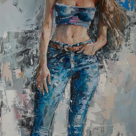 Obraz na płótnie canvas - Denim Queen