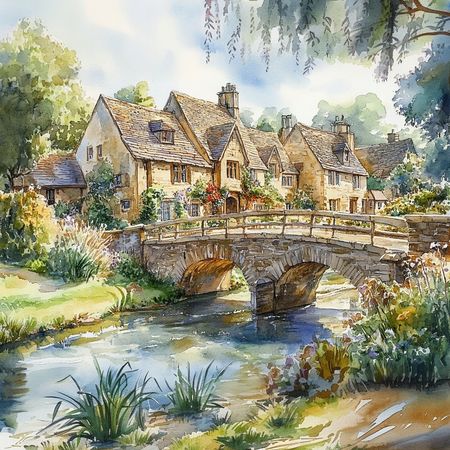 Obraz na płótnie canvas - Uroki Cotswolds ♥️