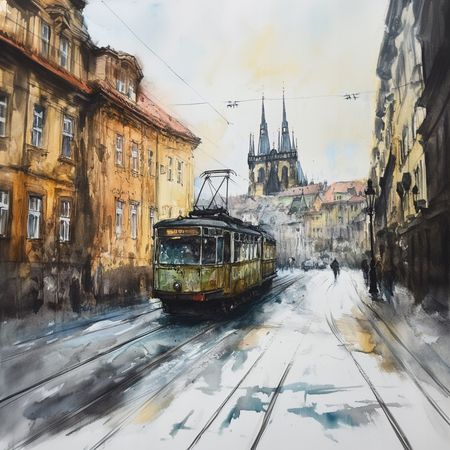 Obraz na płótnie canvas - Stary tramwaj