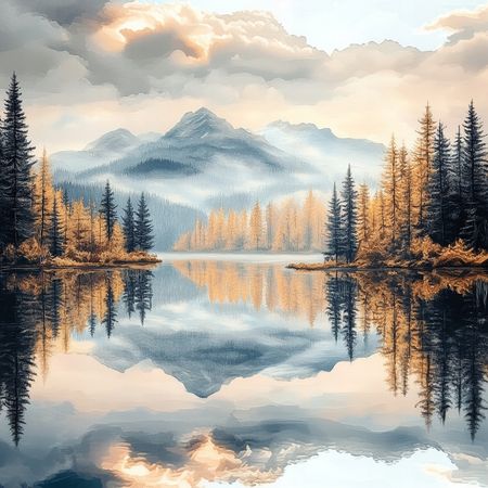 Obraz na płótnie canvas - Lustrzane odbicie