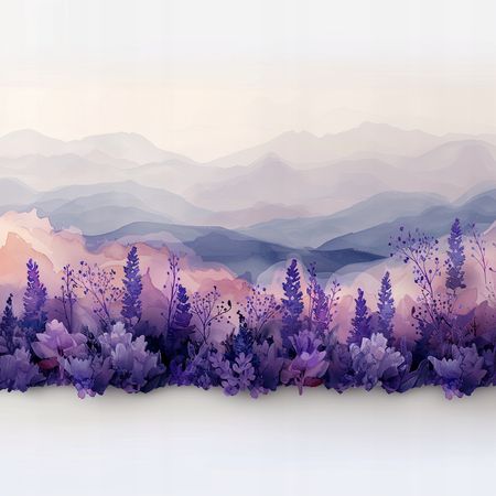 Obraz na płótnie canvas - Fioletowy pejzażyk