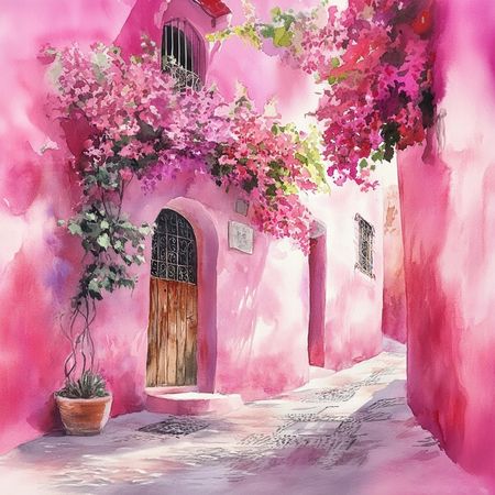 Obraz na płótnie canvas - Maroko przez różowe okulary