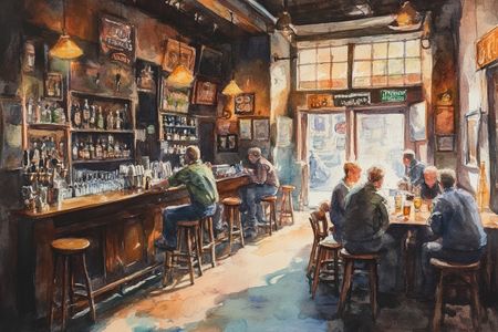 Obraz na płótnie canvas - Irish pub
