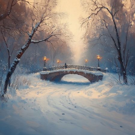 Obraz na płótnie canvas - Park w zimowej szacie