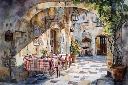 Obraz na płótnie canvas - Włoska Trattoria