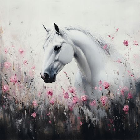 Obraz na płótnie canvas - Siwek wśród róż