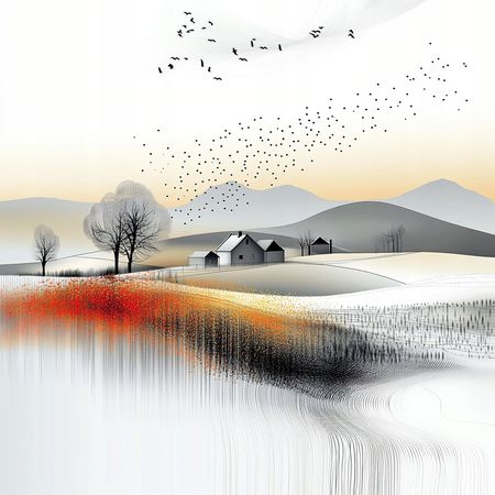 Obraz na płótnie canvas - Wiejska sielanka