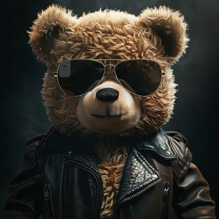 Obraz na płótnie canvas - Bear and the Bikers ☺️