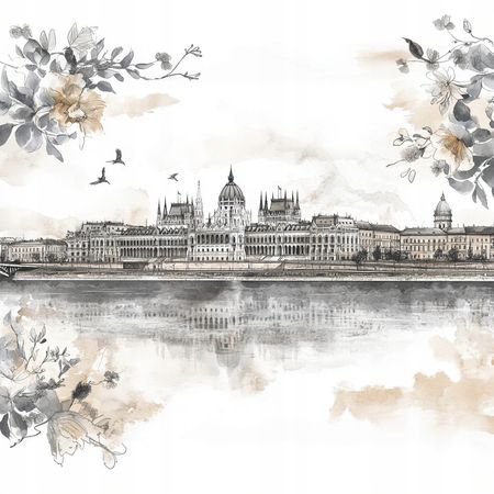 Obraz na płótnie canvas - Panorama Budapesztu