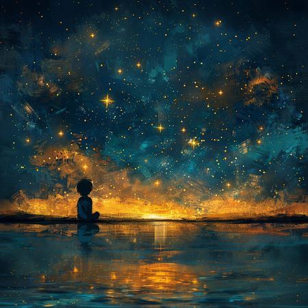 Obraz na płótnie canvas - Mały astronom ⭐