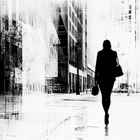 Obraz na płótnie canvas - Samotność w wielkim mieście