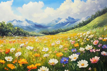 Obraz na płótnie canvas - Wiosenna łąka