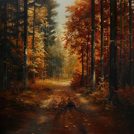 Obraz na płótnie canvas - Jesienny spacer po lesie