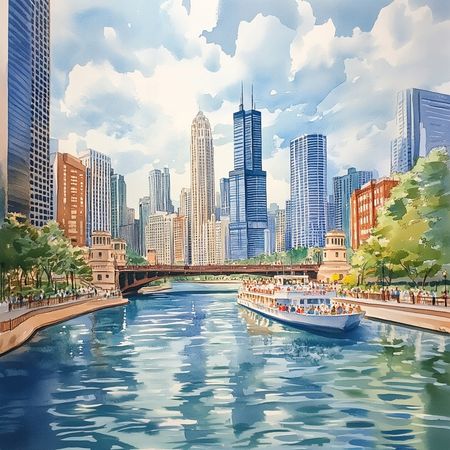 Obraz na płótnie canvas - Lato w Chicago ☀️