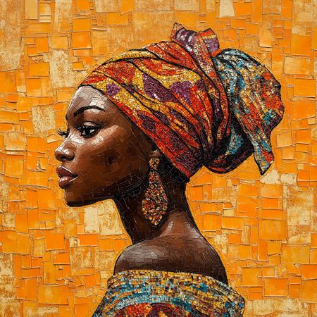 Obraz na płótnie canvas - Afrykańska mozaika