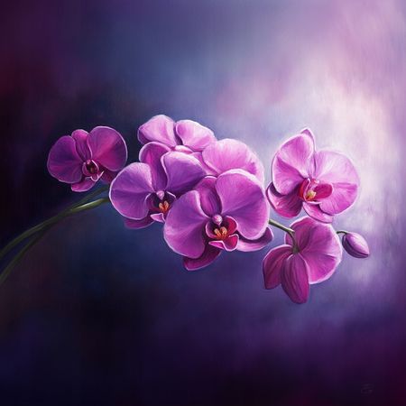 Obraz na płótnie canvas - Fioletowy storczyk