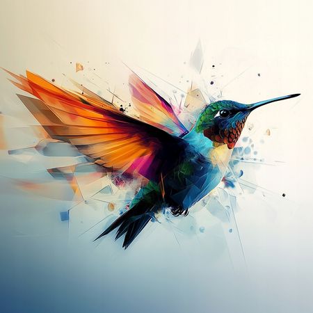 Obraz na płótnie canvas - Kolorowy koliber