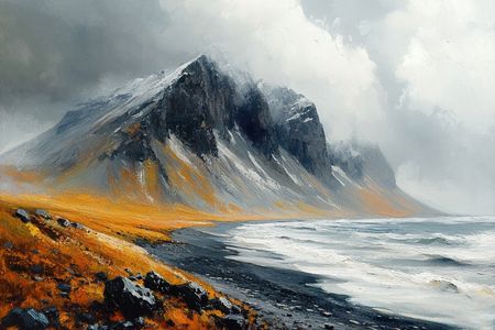 Obraz na płótnie canvas - Dzikie wybrzeże Islandii