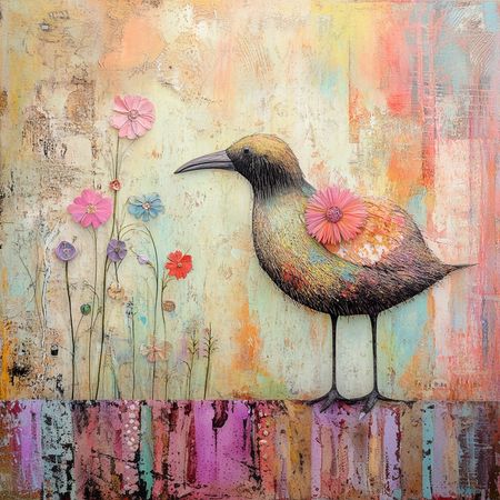 Obraz na płótnie canvas - Boho bird