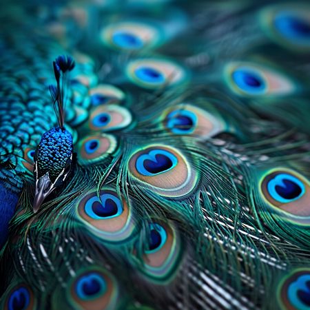 Obraz na płótnie canvas - Kolorowy paw