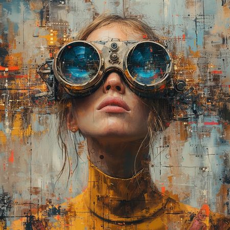 Obraz na płótnie canvas - Steampunk Girl