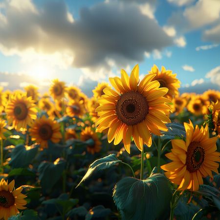 Obraz na płótnie canvas - Słoneczniki