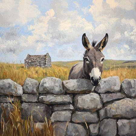 Obraz na płótnie canvas - Osiołek