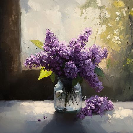 Obraz na płótnie canvas - Fioletowy bez