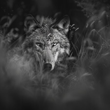 Obraz na płótnie canvas - Przyczajony w trawie