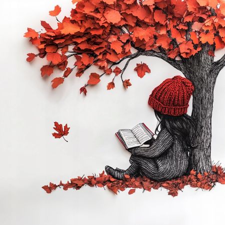 Obraz na płótnie canvas - Dziewczynka z książką