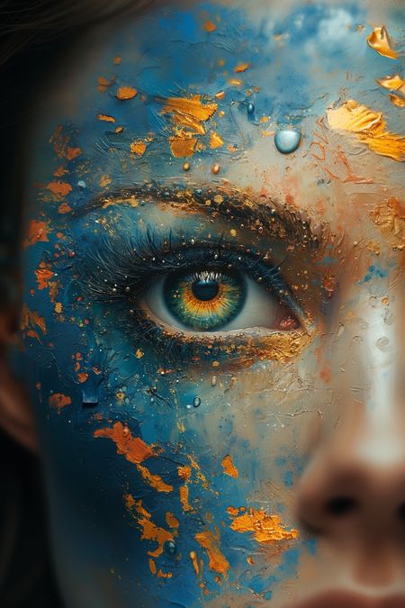 Obraz na płótnie canvas - Pastelowe oko