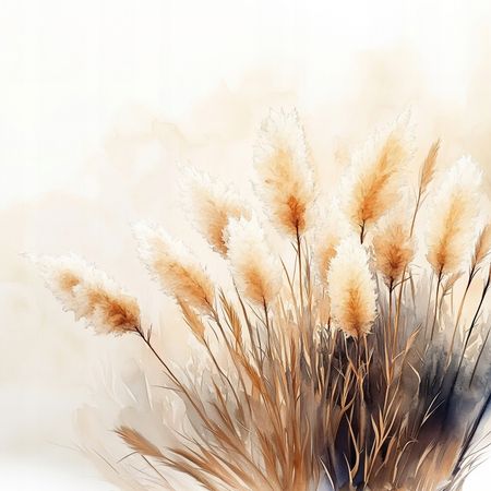 Obraz na płótnie canvas - Puchate trawy