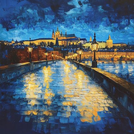 Obraz na płótnie canvas - Praski wieczór