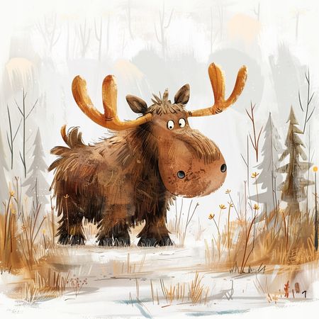 Obraz na płótnie canvas - Kudłaty łoś