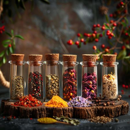 Obraz na płótnie canvas - Kolorowe przyprawy