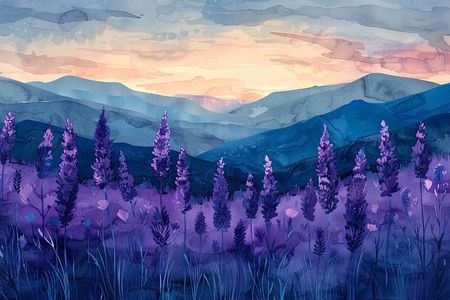 Obraz na płótnie canvas - Lawendowe pole