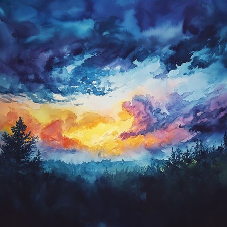 Obraz na płótnie canvas - Niebo przed burzą