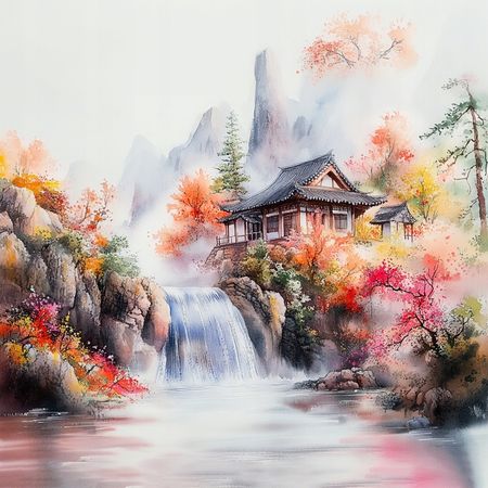 Obraz na płótnie canvas - Pejzażyk japoński