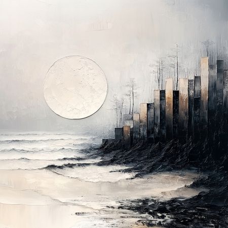 Obraz na płótnie canvas - Surrealistyczne miasto