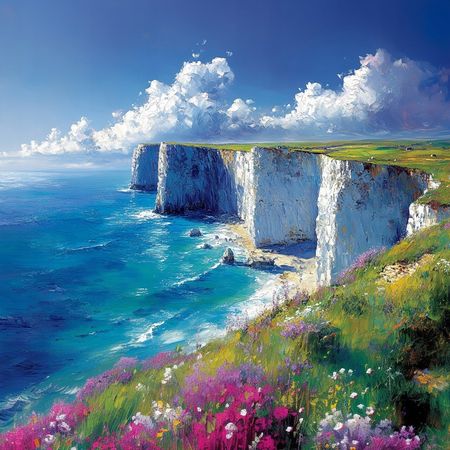 Obraz na płótnie canvas - Białe klify w Dover