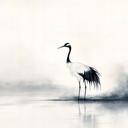 Obraz na płótnie canvas - Czapla