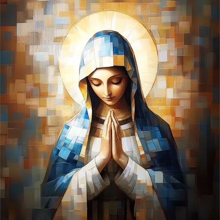 Obraz na płótnie canvas - Maryja mozaika