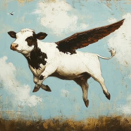 Obraz na płótnie canvas - COW-air ☺